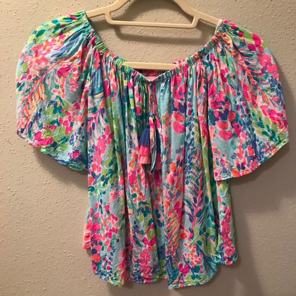 Lilly Pulitzer XXS Catch the Wave Sain Top